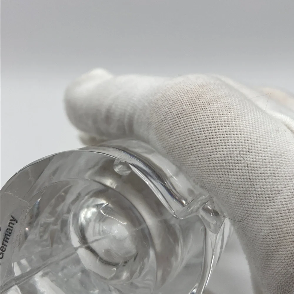 Vintage Cut Crystal Spiral Bud Rose Vase Made In Germany